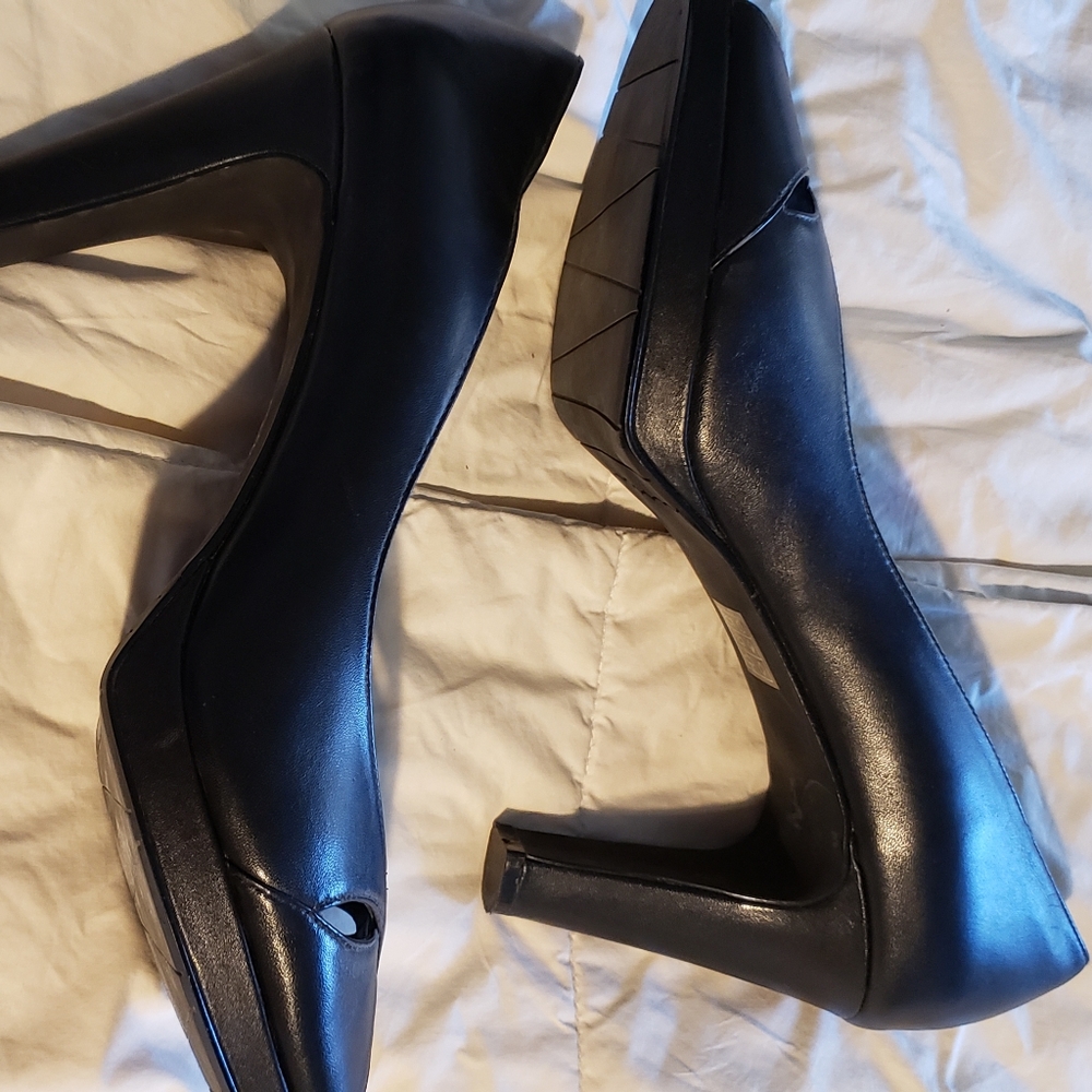 Open toe platform heels size 12